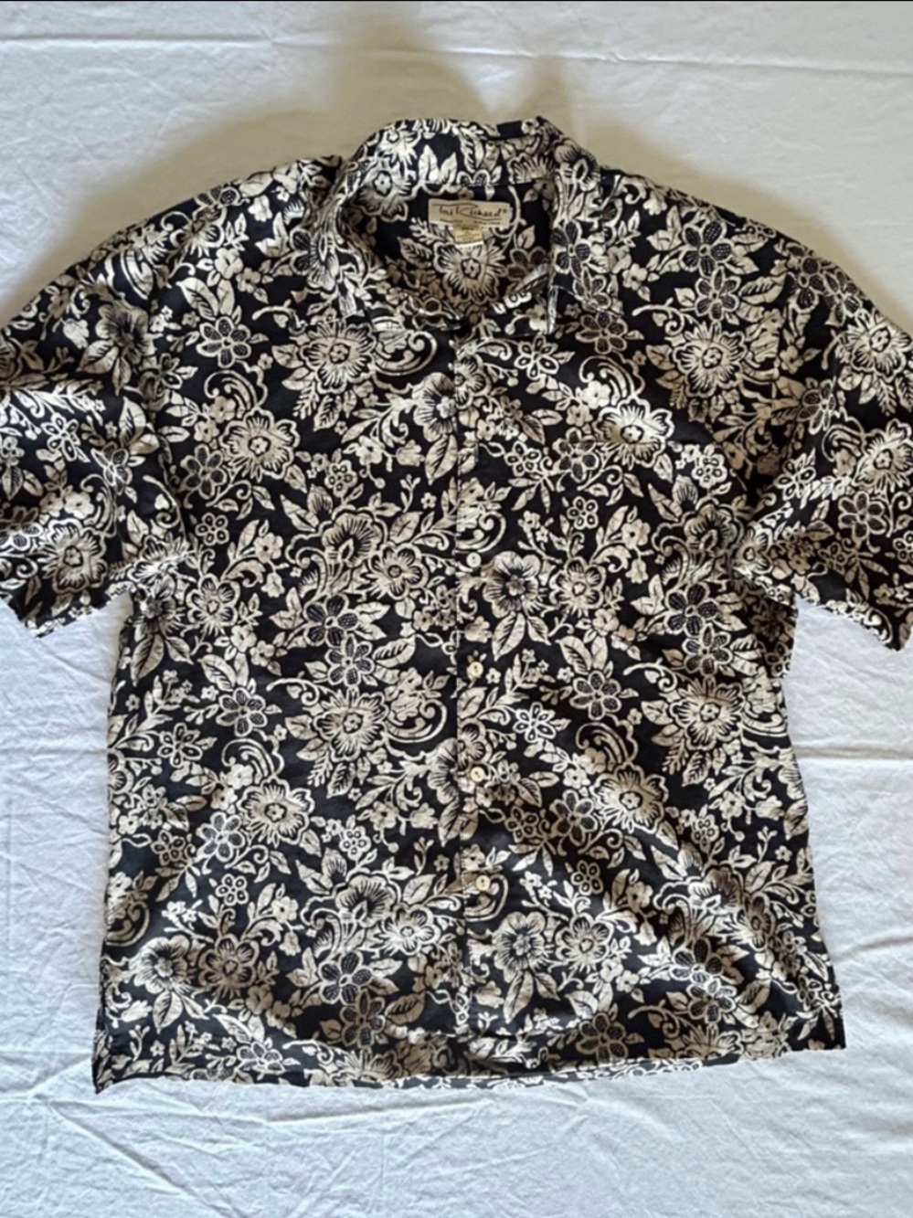 Tori Richard Hawaiian Floral Button Up Shirt Mens Large